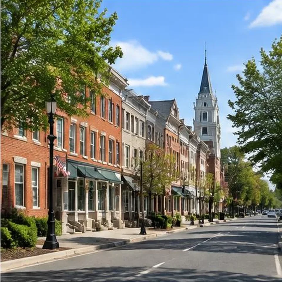 Langhorne, Pennsylvania streetscape served by Bucks Auto Tags in Bensalem