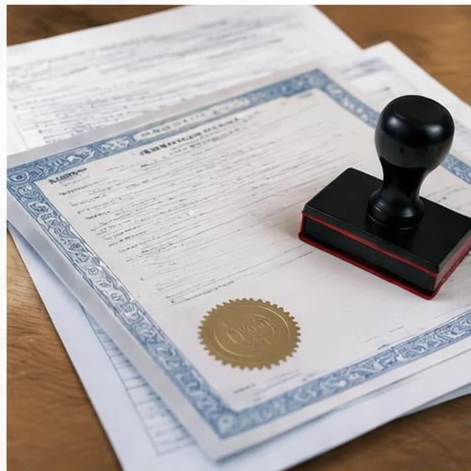 Duplicate vehicle title forms prepared for certification