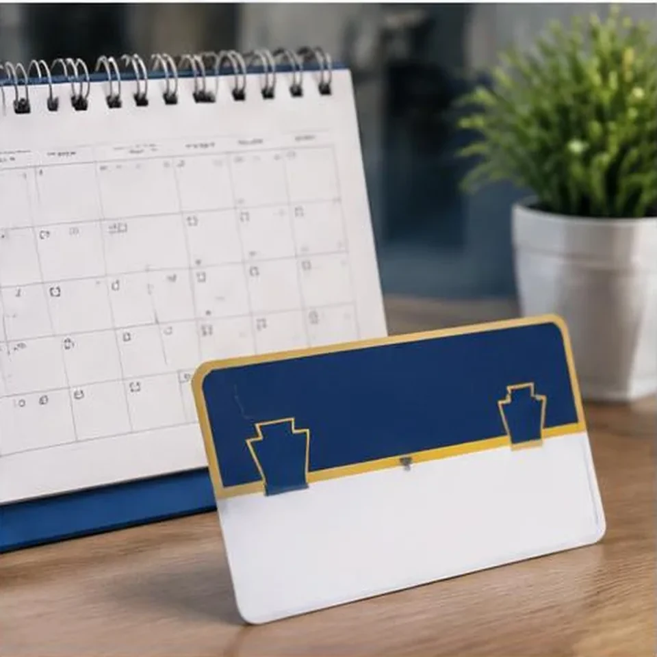 Registration renewal documents beside a calendar and keys