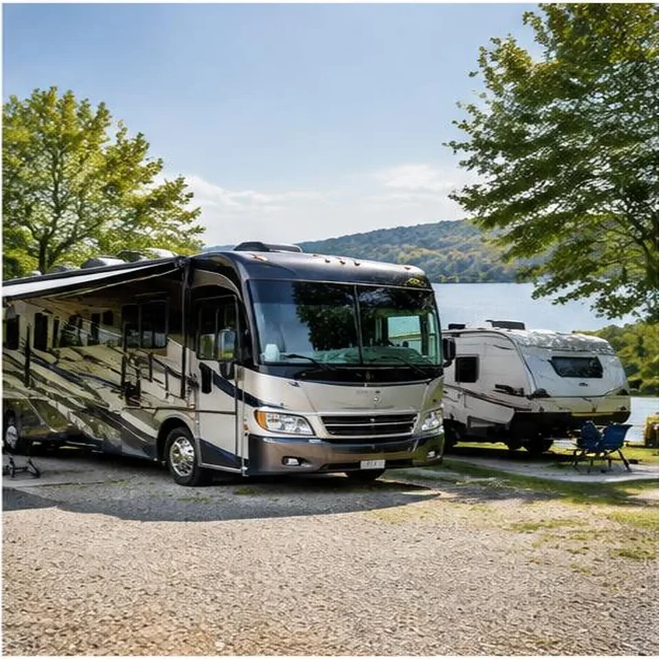 Motorhome and travel trailer for recreational vehicle insurance